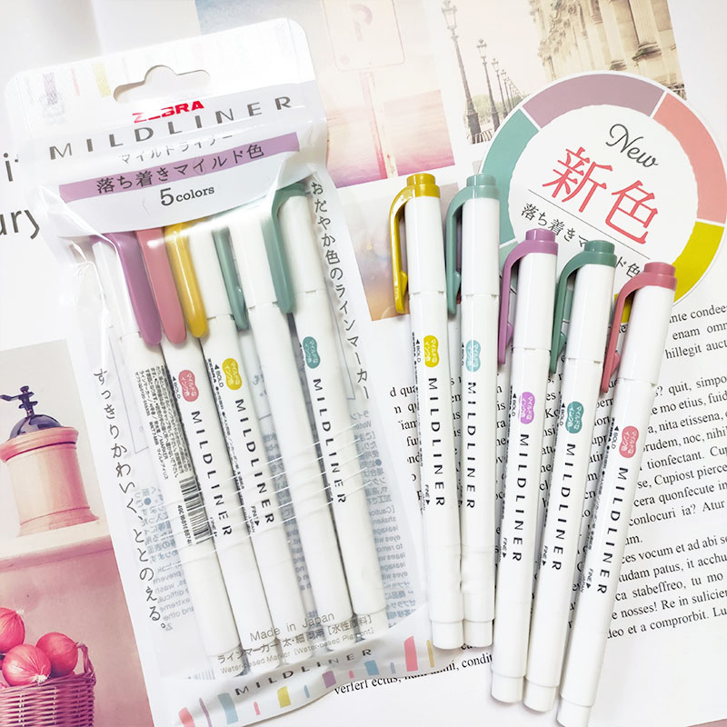 Zebra Pen Mildliner - NOWE markery rozświetlacze zebra mildliner, WKT7