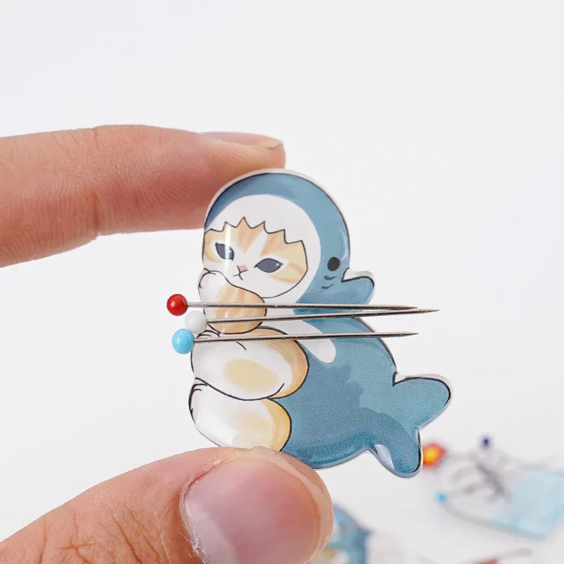 Needle Minder Magnet - Urocza igła akrylowa w kształcie kota,