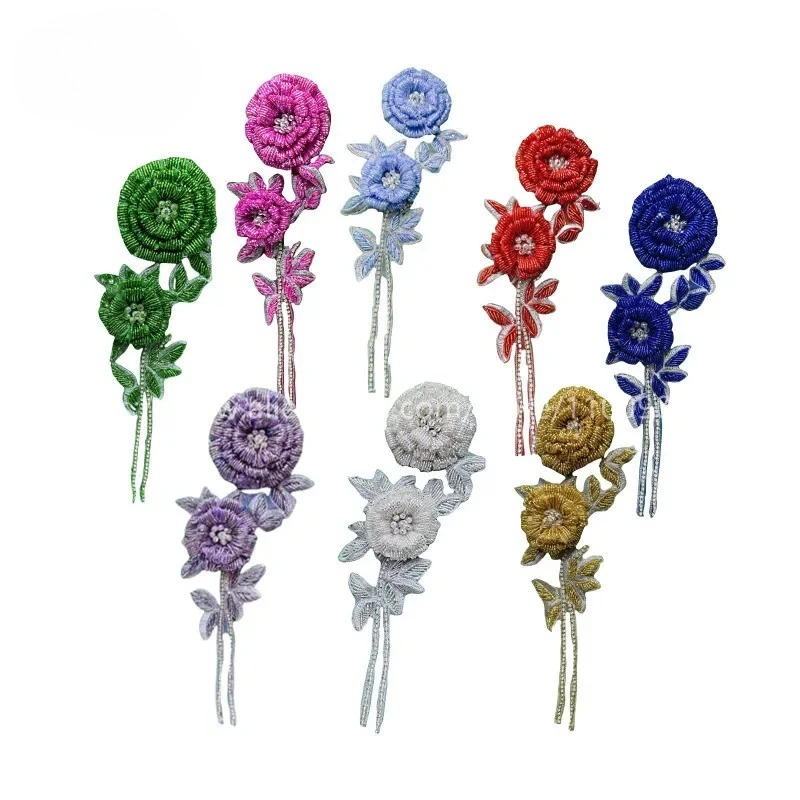 Embroidery Rose - Nowe, wielokolorowe, ręcznie robione kwiaty na