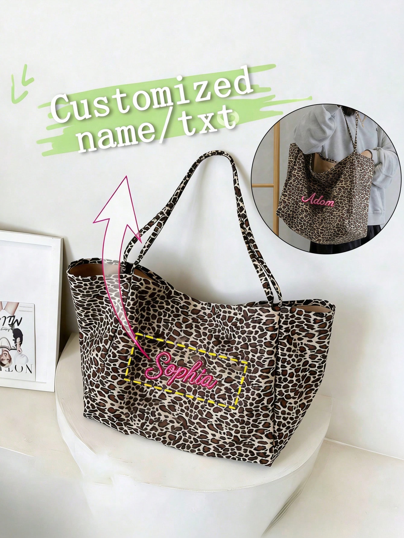 Embroidery Name - Torba typu tote z nadrukiem w