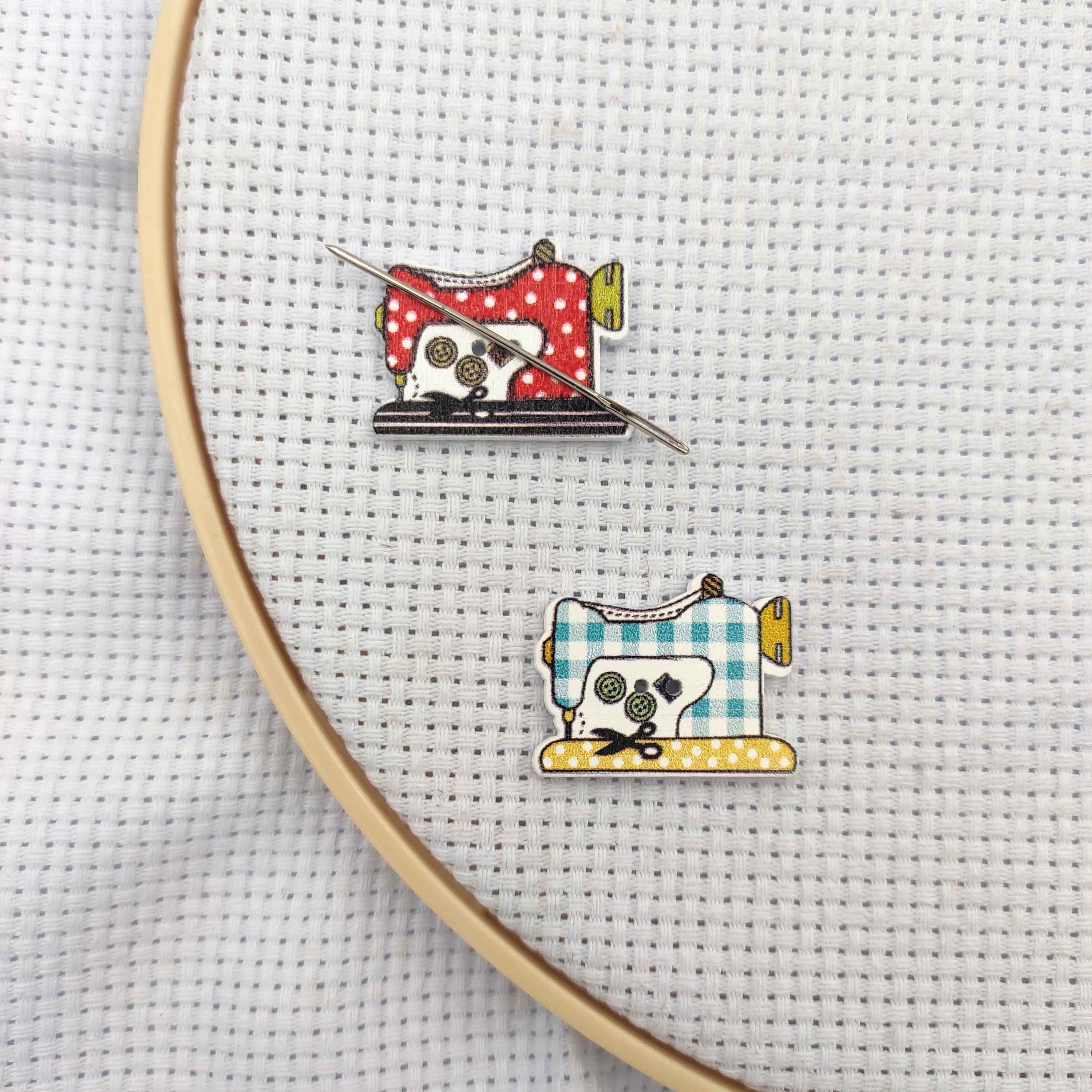 Needle Minder Magnet - Uchwyty na igły Drewniana maszyna do