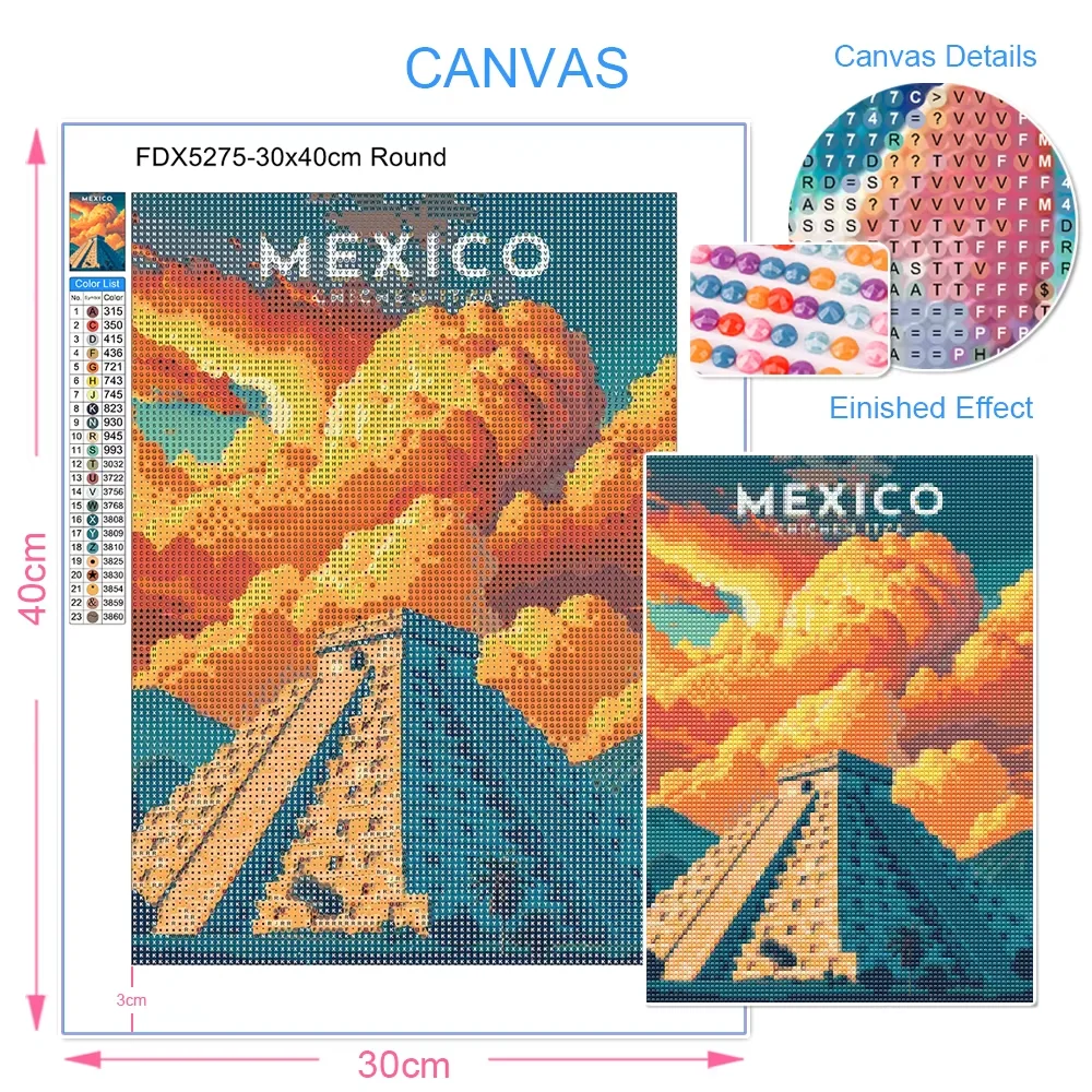 1 szt. Bezramkowy Obraz Diamen – Embroidery Kit Set recenzja i cena