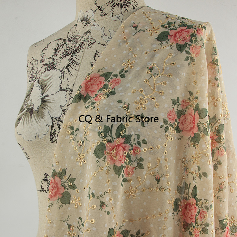 Nowa tkanina szyfonowa z hafte – Embroidery Rose recenzja i cena