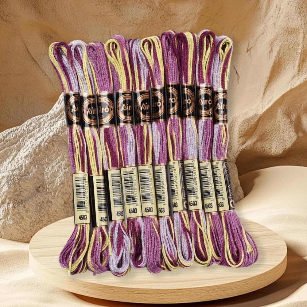 6 nici fioletowa różnokolorowa – Embroidery Kit Set recenzja i cena