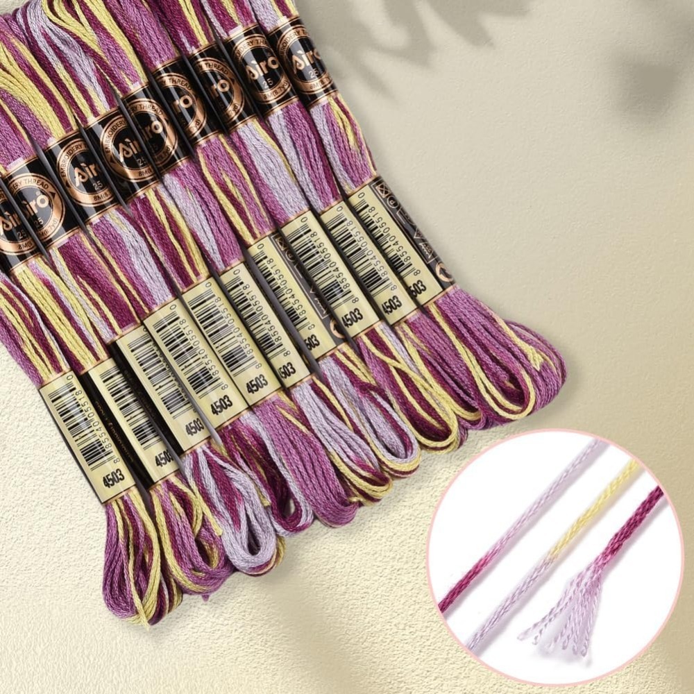 6 nici fioletowa różnokolorowa – Embroidery Kit Set recenzja i cena