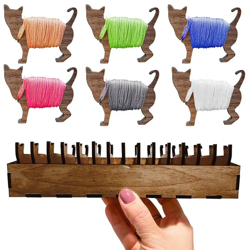 Zestaw drewnianych szpul na ni – Embroidery Cat recenzja i cena