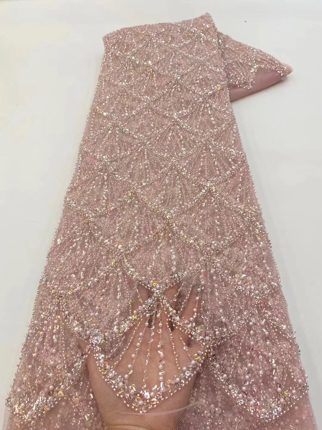 Afrykańska tiulowa koronka z c – Embroidery Net Fabric recenzja i cena