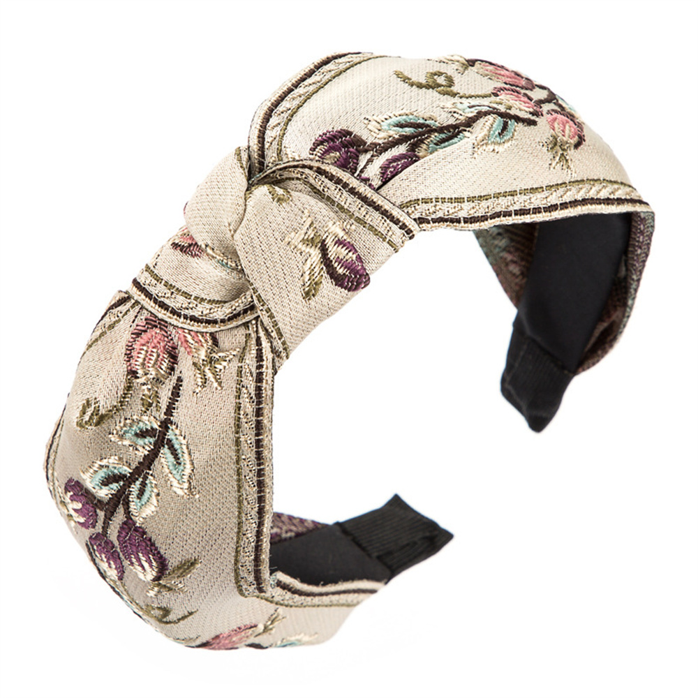 Nowa wiązana opaska na głowę w – Embroidery Knot recenzja i cena