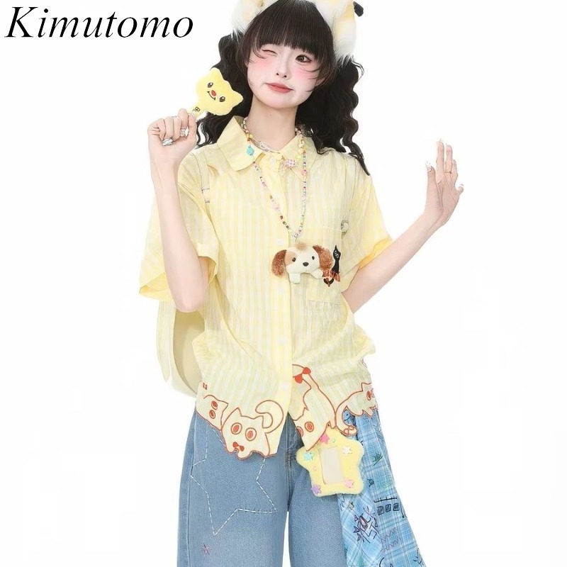 Koszule Kimutomo Damskie Hafto – Embroidery Cat recenzja i cena