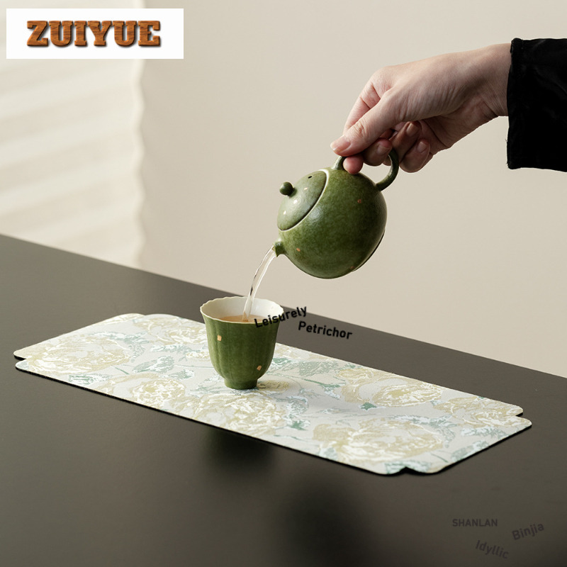 Podkładki na stół do herbaty z – Embroidery Yellow recenzja i cena