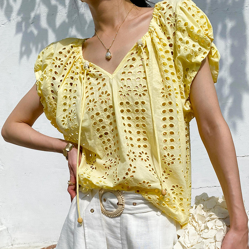 Francuski styl elegancka, szyk – Embroidery Yellow recenzja i cena