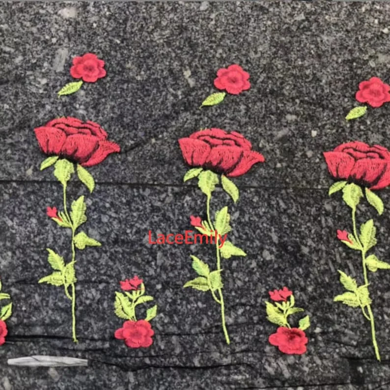 Czerwona Róża Koronka Kwiatowy – Embroidery Rose recenzja i cena