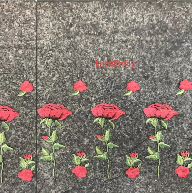 Czerwona Róża Koronka Kwiatowy – Embroidery Rose recenzja i cena