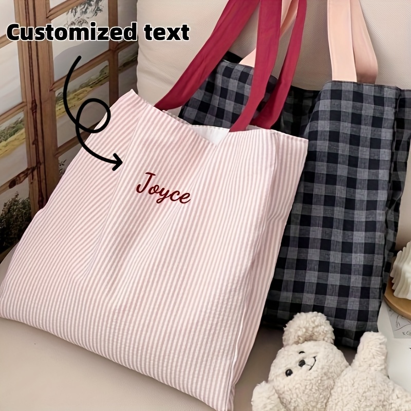Torba na zakupy z haftowanym i – Embroidery Name recenzja i cena