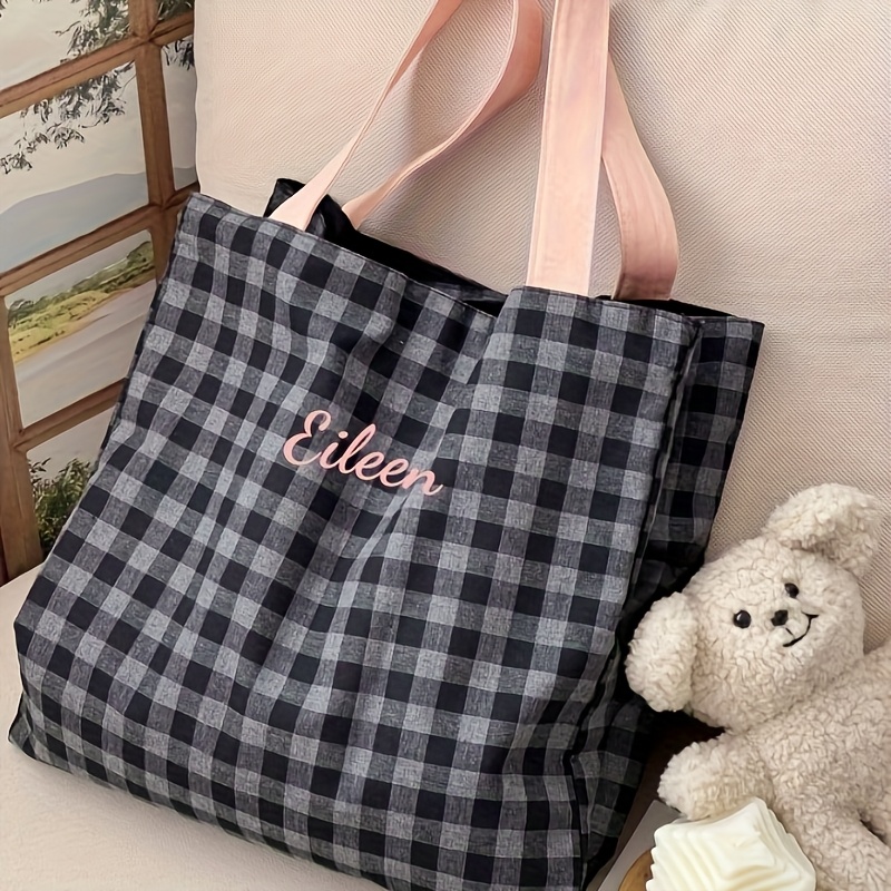 Torba na zakupy z haftowanym i – Embroidery Name recenzja i cena