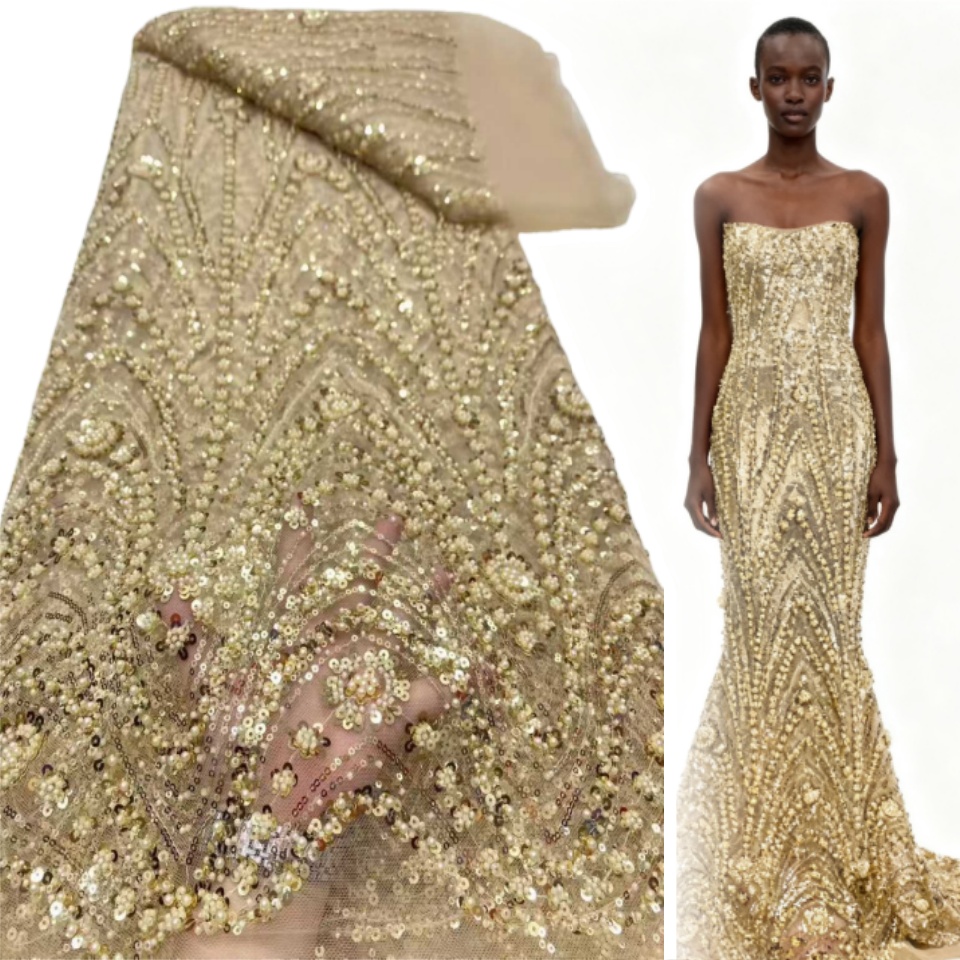 2026 Afrykańska Nigeryjska Wys – Embroidery Net Fabric recenzja i cena