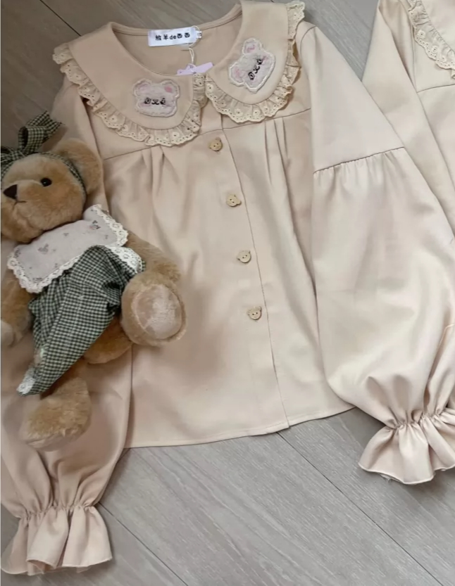 Bluzka Lolita z uroczym haftem – Embroidery Yellow recenzja i cena