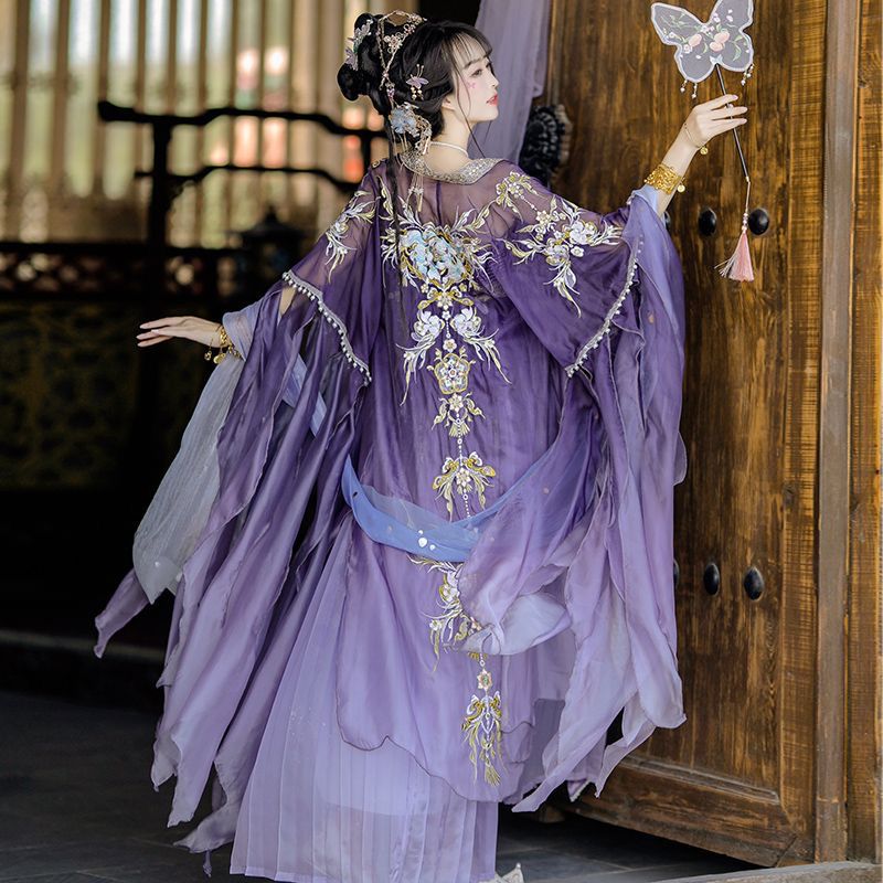 Chińska sukienka Hanfu kobiety – Embroidery Yellow recenzja i cena