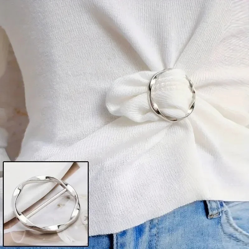 5 szt. Modne metalowe okrągłe  – Embroidery Knot recenzja i cena