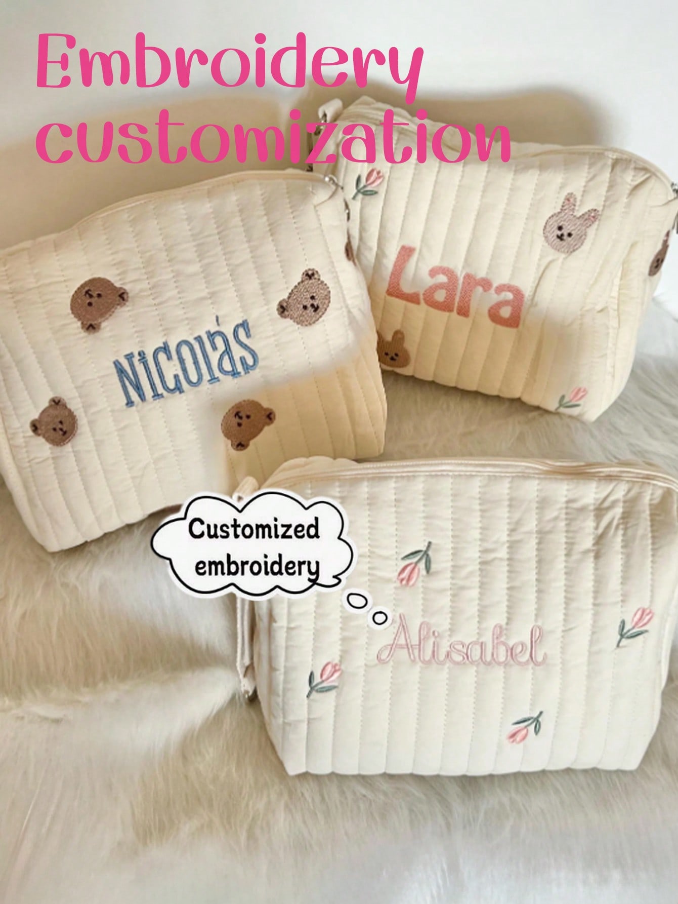 Personalizowana torba na pielu – Embroidery Name recenzja i cena